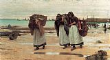 Walter Langley Canvas Paintings - The Breadwinners